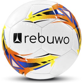 Resim Rebuwo 5 Numara Sert Zemin Futbol Topu Halı Saha Topu Turuncu 