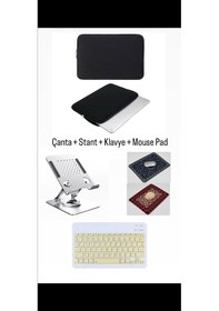 Resim Gtx Jaculus V2 Uyumlu 4in1 Set Çanta Klavye Mouse Ve Mouse Pad Kılıf 