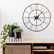 Resim Galaxy Metal Duvar Saati - Siyah - 70 cm 