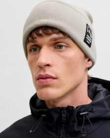 Resim Jack & Jones Erkek Jacalpes Logo Detaylı Örme Bere 12286472 Gri 