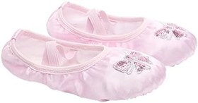 Resim tek bale ayakkabısı dekoratif dans ayakkabıları bale terlikleri bale ayakları bale daireler Bale ayakkabıları çocuklar yoga ayakkabıları şerit bale terliği payetler tabanlar pembe 