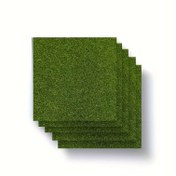 Resim 5/10 adet Yemyeşil Mikro Yapay Çim Matı - 14.99x14.99 cm Sentetik Çim, Peri Bahçesi, Oyun Evi, Kendin Yap Projeleri ve Parti Süslemeleri için Uygun 