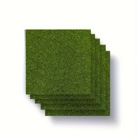Resim 5/10 adet Yemyeşil Mikro Yapay Çim Matı - 14.99x14.99 cm Sentetik Çim, Peri Bahçesi, Oyun Evi, Kendin Yap Projeleri ve Parti Süslemeleri için Uygun 