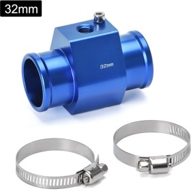 Resim Xiyu Shop Mavi 32MM Stil 1 Adet Su Sıcaklığı Sıcaklığı Ortak Boru Sensörü Göstergesi Radyatör Hortumu Adaptörü Boyutu (Yurt Dışından) 