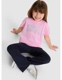 Resim U.s. Polo Assn. Kız Çocuk Pembe Tişört Basic 50325631-vr041 