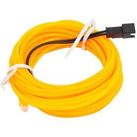 Resim Temiz Pazar Neon Sari 5 Metre İp Aydinlatma (5 Volt Usb Adaptörlü) 