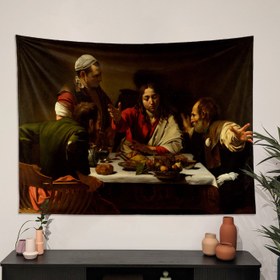 Resim Supper at Emmaus Duvar Örtüsü - 160 cm x 220 cm 