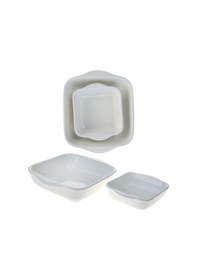 Resim Ecr-107 Ikılı Kare Fırın Kabı Beyaz 