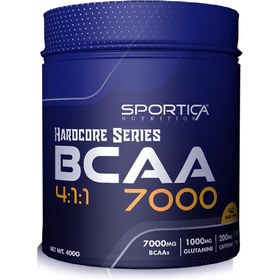 Resim Sportica Nutrition BCAA 7000 Hardcore Series 4:1:1 400 gr - Karışık Meyve Aromalı 