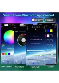 Resim Usb Girişli Rgb Şerit Led Seti 10 Mt Ip 68 App Kontrol 
