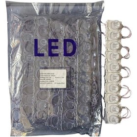 Resim 100 Adet 12 Volt 1.5 Watt Tek Lensli 6500k Beyaz 3030 Led Modül Ip65 1 Paket 