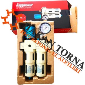 Resim SAPPOWER Festo Tip 1/2 Kompresör Su Tutucu Havalı Şartlandırıcı 