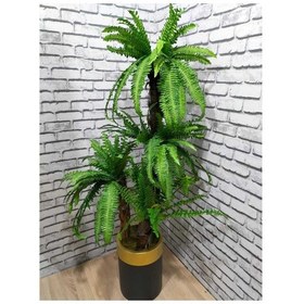 Resim Aşk Merdiveni Yapay Agaç 160 Cm Darbuka Saksıda Yeşil 