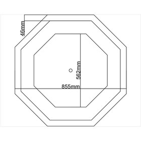 Resim MOTİFPİYER Motifpiyer Tavan Lamba Göbeği 80-sekizgen-dis Citali 