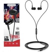 Resim MKR L29 Platoon Bass Earphones Kulaklık Siyah 