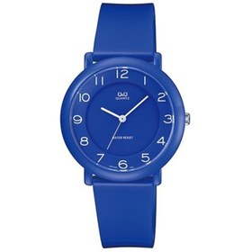 Resim Q&Q Unisex Mavi Parlak Silikon Kol Saati 10atm Su Geçirmez Japan Quartz Vq94j013y 
