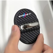 Resim 4 Set Araba Kapı Kilidi Koruyucu Kapaklar, Çeşitli Modeller için Titreşim Dampi, Gürültü Azaltma, Ses Yalıtımı Yapıştırıcı, Sızdırmazlık Kauçuk, Araba Kapı Kapanma Tamponu, for Mitsubishi, for Suzuki, for Fiat için, Kapı Kilidi Kapağı 