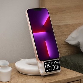 Resim Wiwu M11 4 in 1 Kablosuz Şarj Standı - Beyaz 