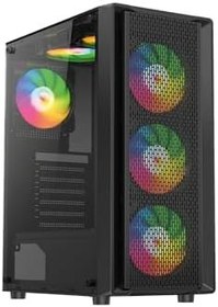 Resim TURBOX Oem Alphacore Usb 3.0 350w 400w Atx 4x Fan Gaming Bilgisayar Kasası 