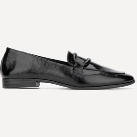 Resim Valmenti Kadın Sıyah Krsk Rgn Hakiki Deri Loafer Ayakkabı 824 3405 Bn Ayk Sk23/24 SIYAH RUGAN 