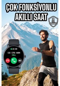 Resim Akıllı Saat Çok Fonksiyonlu Sesli Görüşme Nfc Uyumlu Amoled Ekran 