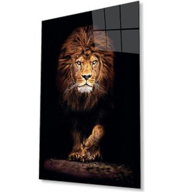 Resim Aslan Cam Tablo 4mm Dayanıklı Temperli Cam136 