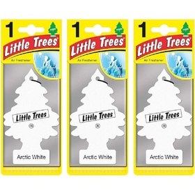 Resim Little Trees 3'lü set Arctic White - Buz Ferahlığı Oto Kokusu 