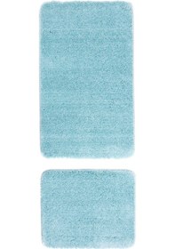 Resim Koza Home Mino Kaydırmaz Taban Turkuaz Banyo Paspası Turkuaz 