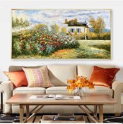 Resim Yağlı Boya Tablo %100 El Yapımı Home In Joy 94Cmx55Cm 