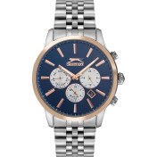 Resim Slazenger SL.09.1812.2.01 Erkek Kol Saati | Silver-Rose Kasa, Mavi Kadran, 44 mm 