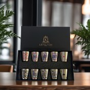 Resim Paslanmaz Çelik Kokteyl Bardakları, Rum Bardakları, Viski Bardakları, Hediye Paketleme ile Verirken Daha Kolay Hale Getirir, Tekrar Kullanılabilir, Elde Yıkanabilir, Çok Amaçlı, Elektrik veya Pil Gerektirmez, Kraliyet Dökmesi Amblemi ile 