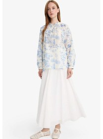 Resim Defacto A Kesim Vual Maxi Etek F4560ax25hser105 Ekru 