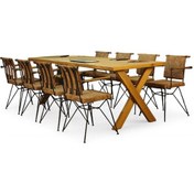 Resim Neiwel Eva Doğal Ahşap Toplantı Masası x 80 x 140 Açık Ceviz 