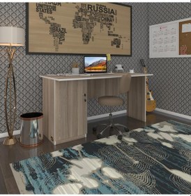 Resim Kenzlife Ofis Masası Kamikaze Crd Sol 75 120 80 Kilitli Kapaklı Dolap Şeritli Bilgisayar Çalışma Masası 