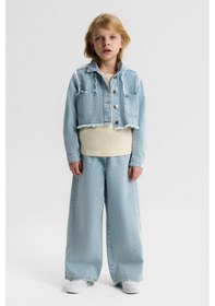 Resim Nk Kids Kız Çocuk Pamela Ceket Nk-31706 Mavi 