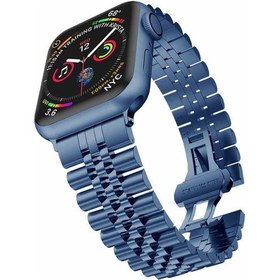 Resim Watch 42mm Uyumlu Krd-36 Metal Zore Kordon-lacivert 