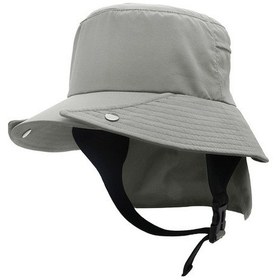 Resim Ayrılabilir Balıkçı Şapkası Sürme Vahşi Macera Balıkçılık Çabuk Kuruyan Şapka Boyun Koruyucusu I93yo9 Gri 