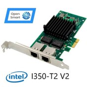 Resim Open Smart 2 Port Intel I350-T2 V2 1GbE Ethernet Kart - OPS7232NT 