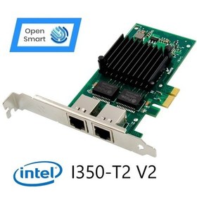 Resim Open Smart 2 Port Intel I350-T2 V2 1GbE Ethernet Kart - OPS7232NT 