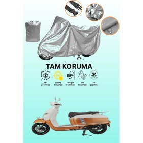 Resim Dokaca Gri Mondial 125 Road Boy Uyumlu Motosiklet Brandası, Koruyucu Örtü, Motor Branda 