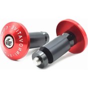 Resim Hightower 2 Adet Cnc 7/8'' 22mm Honda Bmw Kawasaki Yamaha Suzuki Cruiser Chopper Cafe Racer Kırmızı Tutmaç Kapakları 