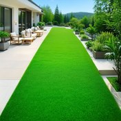 Resim 2 Rulo Büyük UV Dayanıklı Yapay Çim - Gerçekçi Açık/Hafif Plastik Çim, Bahçe, Veranda, Düğün, Oyun Alanı için Dayanıklı Düşük Bakım Yeşil Çim - Doğal Manzara Etkisi, Kolay Alet Gerektirmeyen Kurulum, Küçük ve Büyük Alanlar için Uygun, Dekoratif Çim Mat, Kolay Kurulum, Dış Mekan Dekoru, Veranda Geliştirme, Doğal Görünüm, Kolay Kurulum Özellikli 