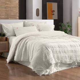 Resim Sarev Mood Comfort Leon Tek Kişilik Beyaz Nevresim Takımı 160x220cm 