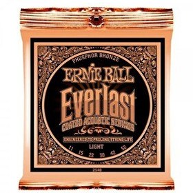 Resim Ernie Ball P02548 Everlast Akustik Gitar Teli (Light) 