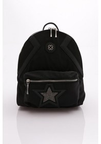 Resim Dgn 013 Kadin Yildizli Sirt Çantasi 013-1745-R4250 Siyah 