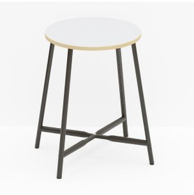 Resim Tabure Sandalye Mutfak Sandalyesi Beyaz 1478 