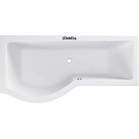 Resim P Tipi Düz Küvet | Jakuzi | Bornova | 170x85 | Mod - 85x170 / Siyah / 1 Kişilik 