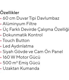 Resim Ukınox Dolce New Gri Davlumbaz 