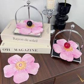 Resim Kiraz Çiçeği Pembe Peçeteler 20'li Paket, Dekoratif Çiçekli Kağıt Peçeteler 2-Katlı - Düğün, Doğum Günü Partisi, Genel Kutlamalar için İdeal - Ev, Restoranlar ve Etkinlikler için Elegant Masaüstü 