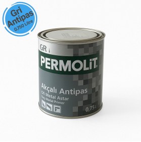 Resim Permolit Akçalı Pas Önleyici Metal Astarı Gri 0.75 Litre 